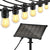 Ghirlanda luminoasa SOLARA, decorativa, 5m, 10 dulii E27, Lumina Alb Cald