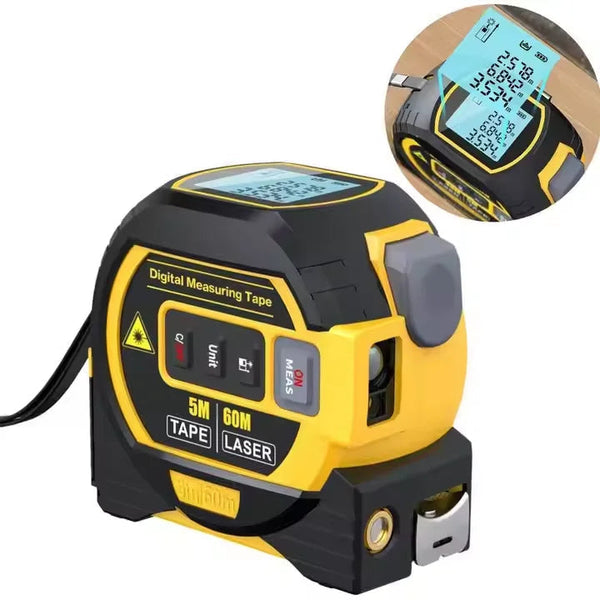 ProMeasure 3-în-1 – Telemetru Laser 60m + Ruletă
