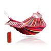 Hamac dublu bumbac cu bara de lemn, 150 x 185 cm