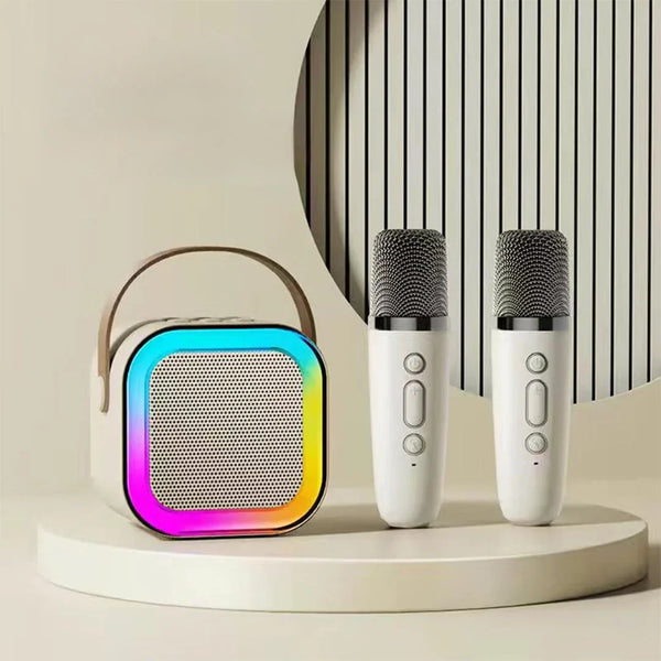 1 + 1 CADOU Boxa Karaoke Portabila cu 2 Microfoane