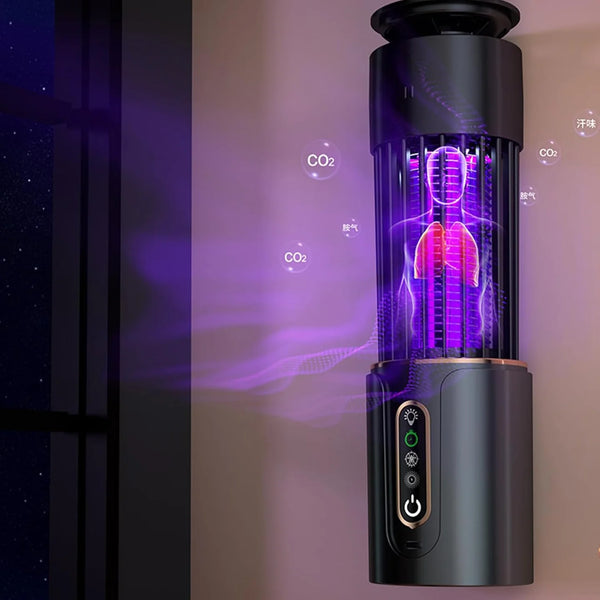 Lampa UV anti insecte, tantari si muste, 2 in 1, acumulator, cu functie de lampa de veghe