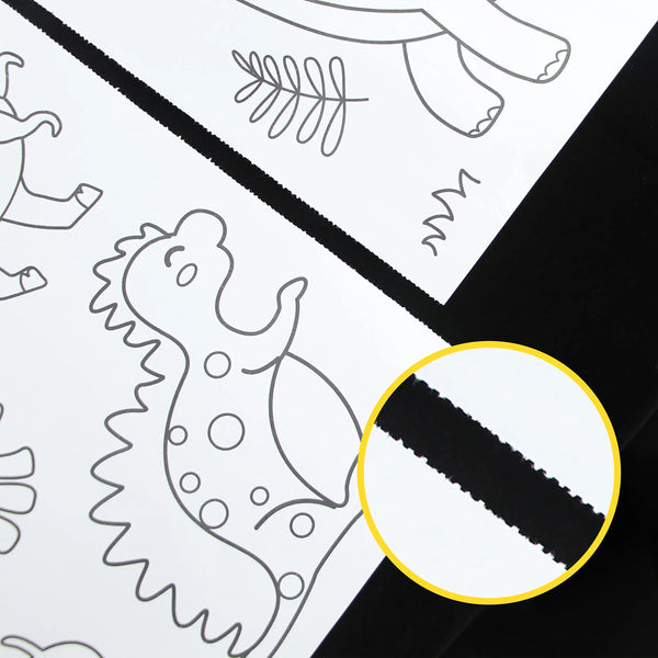 Set 2 bucăți 3 metri rolă de hârtie personalizată pentru colorat – desene și schițe pentru copii
