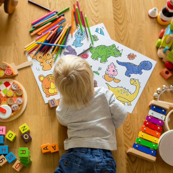 Set 2 bucăți 3 metri rolă de hârtie personalizată pentru colorat – desene și schițe pentru copii