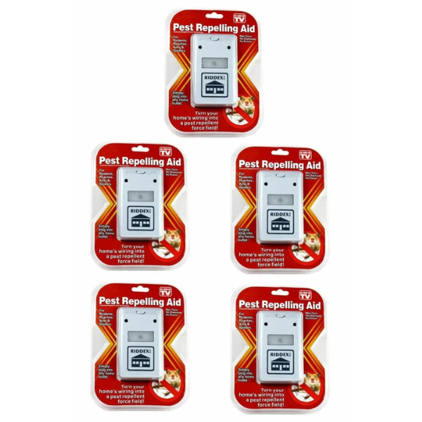 Set 5 x Aparat anti-insecte si rozatoare Pest Repeller Riddex Plus