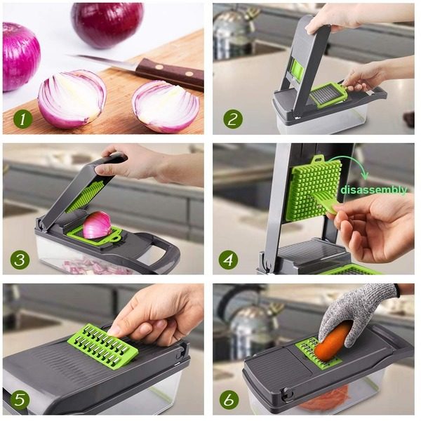 Pachet 2 x Razatoare Veggie Slicer 14 Piese