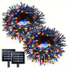 Pachet 1+1 CADOU Instalatie solara cu 100 LED-uri, lungime 10 metri
