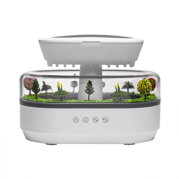 Difuzor și Umidificator cu Lumină și Sunet de ploaie