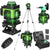 Set nivela laser 4D, 16 linii verzi, autonivelare automată, telecomandă, trepied + platformă