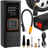 Compresor auto electric, afisaj digital LCD, Lanterna LED, 7500 mAh, Portabil