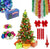 Brad De Craciun 180 Cm + Set Complet Accesorii Pentru Impodobit