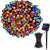 Instalatie cu incarcare solara sau electrica, 500 LED, 50 metri, Multicolor, 12-14 ore de functionare