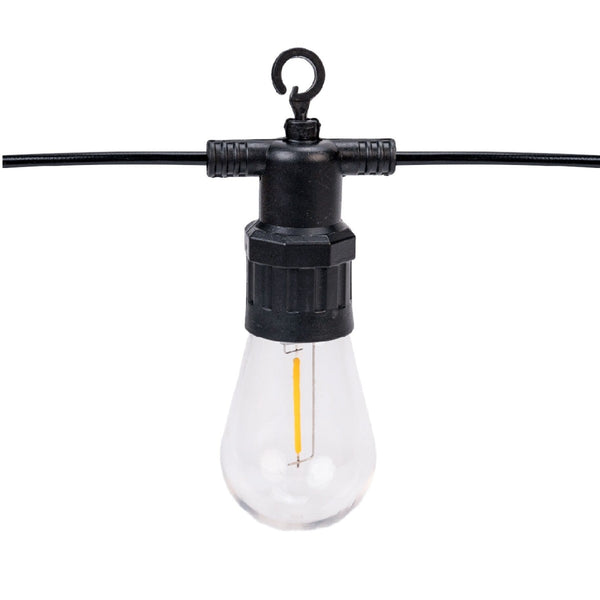 Ghirlanda luminoasa SOLARA, decorativa, 10m, 10 dulii E27, Lumina Alb Cald