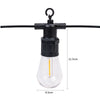 Ghirlanda luminoasa SOLARA, decorativa, 10m, 10 dulii E27, Lumina Alb Cald