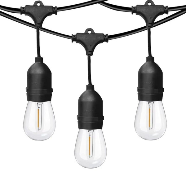 Ghirlanda luminoasa, decorativa, interconectabila, 5m, 10 dulii E27, Lumina Alb Cald, 220V