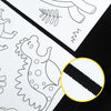 Set 2 bucăți 3 metri rolă de hârtie personalizată pentru colorat – desene și schițe pentru copii
