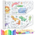 Set 2 bucăți 3 metri rolă de hârtie personalizată pentru colorat – desene și schițe pentru copii