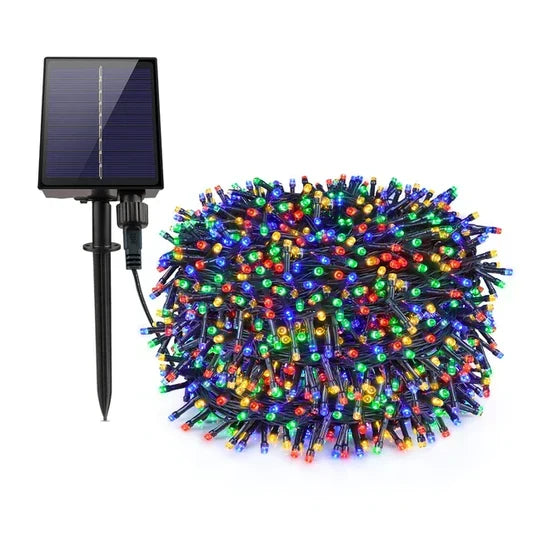 Instalație Solară cu 500 LED-uri, 50 Metri, Multicolor