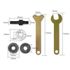 1+1 CADOU - Kit Conversie Bormașină în Polizor Unghiular – Adaptor Metalic + Accesorii