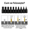 Set 10 extractoare pentru șuruburi rupte și piulițe – oțel aliat rezistent