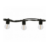 Ghirlanda Luminoasa 5M cu 10 Becuri LED, E27, 1W, Interconectabile,Cablu cu Pendul Negru, Lumina Calda,de Exterior
