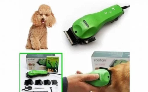 Aparat de tuns animale, 4 capete diverse marimi, accesorii incluse, pentru orice tip par + Manusa pentru par de animale CADOU