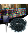 Instalatie cu incarcare solara sau electrica, 500 LED, 50 metri, Multicolor, 12-14 ore de functionare