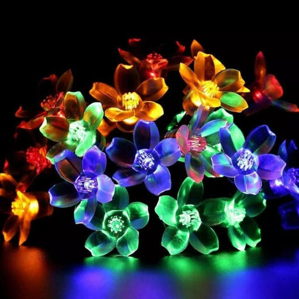 1+1 CADOU Instalație solară 50 LED în formă de flori