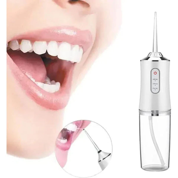 1+1 CADOU Irigator oral pentru dus bucal cu 4 capete de curatare, rezervor 220 ml