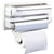 Dispenser triplu: rola hartie prosop, folie aluminiu si stretch