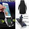 Incarcator auto FAST CHARGE wireless cu sistem de prindere cu senzor
